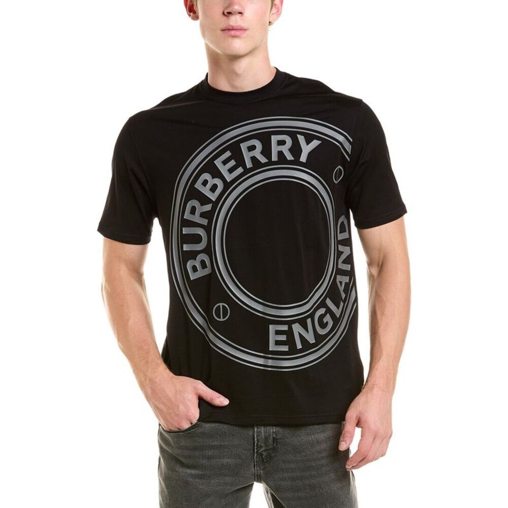 Burberry Mens  T-Shirt, Black
